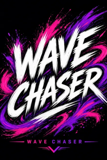 Dynamic Lines image example: Dynamic Magenta Typography Design