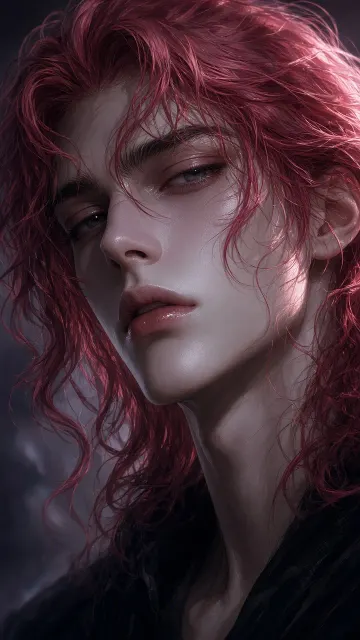 Close-Up Portrait of an Elegant Red-Haired Man