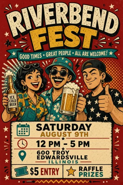 Chibi Mascot image example: American Graffiti Style Craft Beer Festival Poster