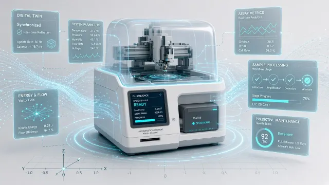 Digital Twin image example: Medical Diagnostic Device Digital Twin Visualization