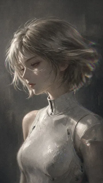 Soft Focus image example: Cinematic Soft Focus Sci-Fi Girl Portrait