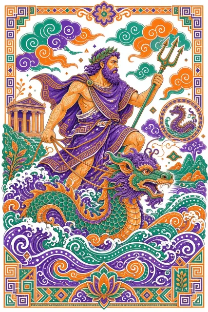 Bold Palette image example: Maximalist Traditional Pattern Vector Art