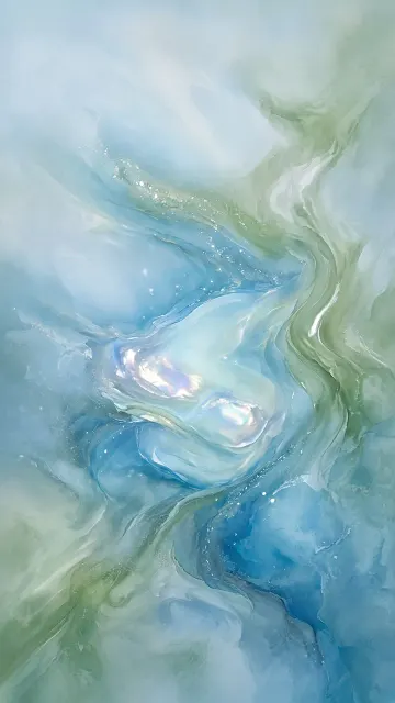 Cool-Toned Misty Spring Gradient Background