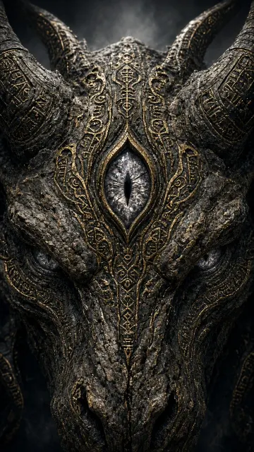 Creature Design image example: Primal Primordial Behemoth Close-Up Concept