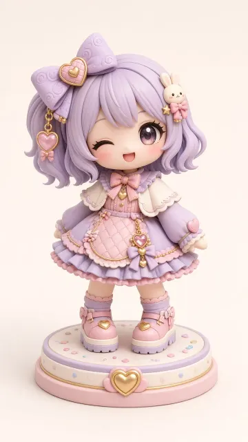 Blind Box image example: Chibi 3D Blind Box Toy Figurine Render