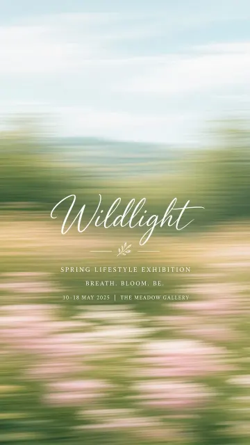 Horizontal Motion Blur Spring Meadow Poster