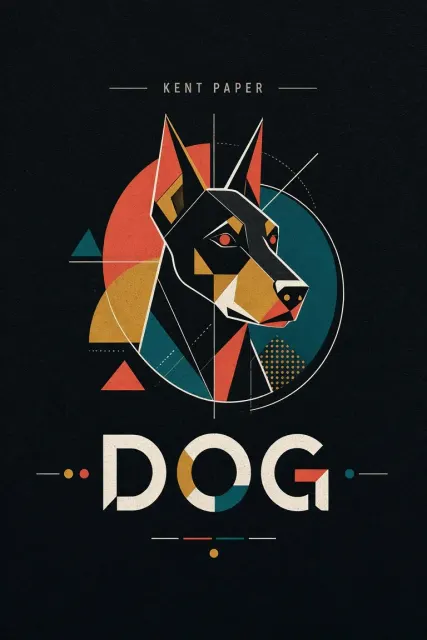 Vector image example: Neoplastic Doberman Logo Design