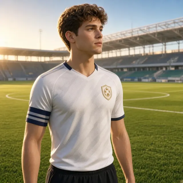 Photorealism image example: Photorealistic Soccer Stadium Cinematic Portrait