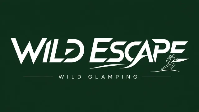 Clean Design image example: Wild Glamping Camping Typography Graphic Design