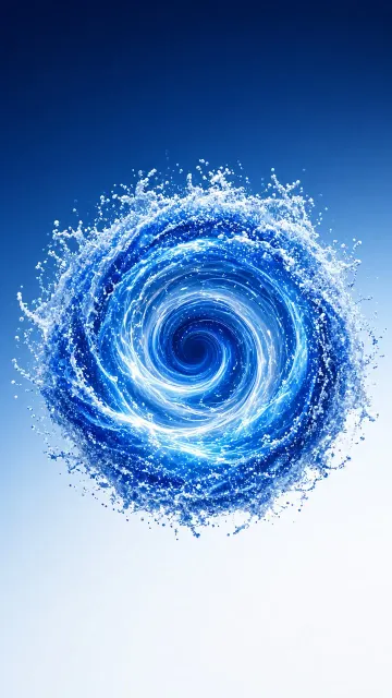 3D Dynamic Particle Ocean Wave Vortex
