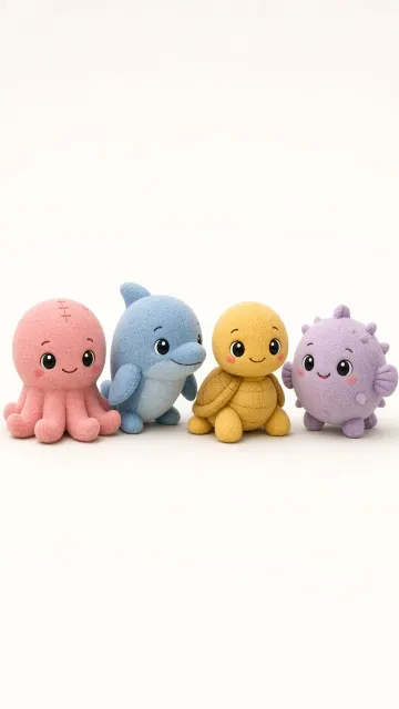 Wallpaper image example: 3D Plush Animated Characters Wallpaper