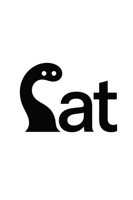 Logo Icon image example: Minimalist Black and White Cat Wordmark Icon Logo