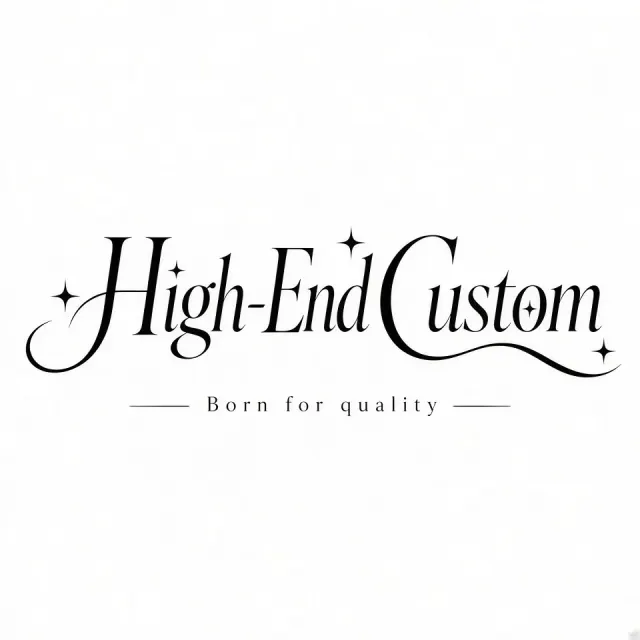 Black and White image example: High End Custom Minimalist Dynamic Wordmark Design