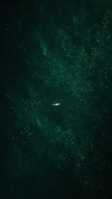 Solitary Ocean Surface Dark Green Fine Art Photography
