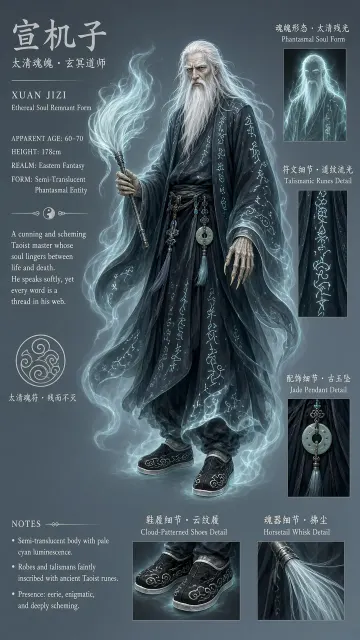 Taoist Immortal Spectral Remnant Character Concept