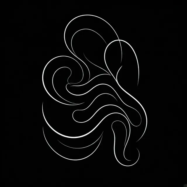 Invitation Card image example: Minimalist Abstract Invitation Typography Design