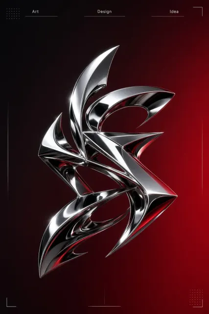 Sci-Fi Tech image example: Experimental Futuristic Typography in Chasing Light