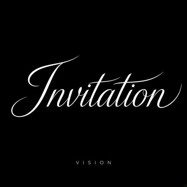 Invitation image example: Minimalist Line Typography Invitation Design
