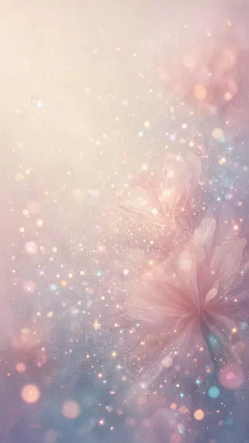 dreamy and aesthetic image example: Minimalist Dreamy Sparkle Pink Background Illustration