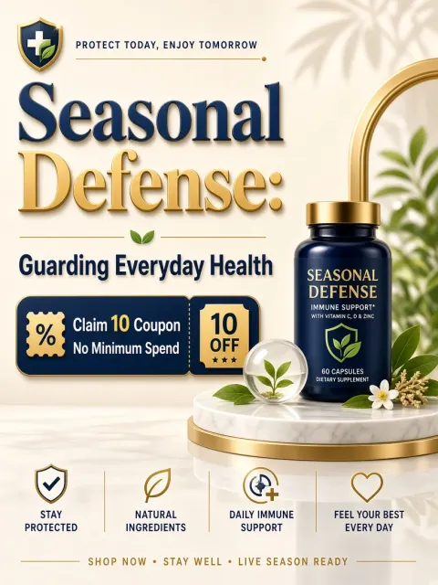 ecommerce marketing image example: Seasonal Transition E-Commerce Promo Poster
