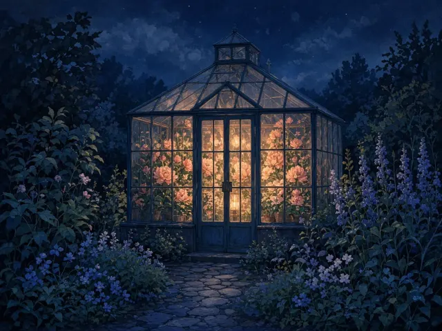 Editorial Illustration image example: The glowing greenhouse