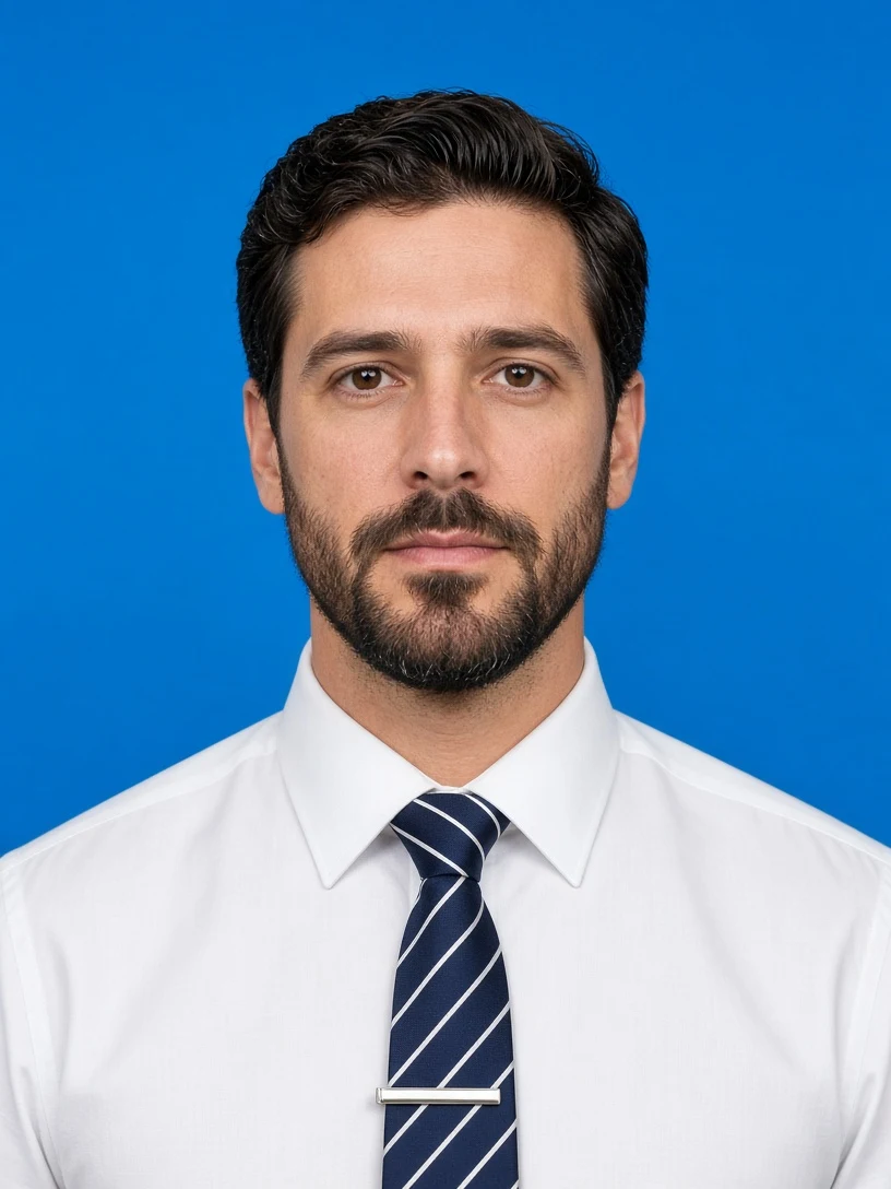 Blue Backdrop Headshot