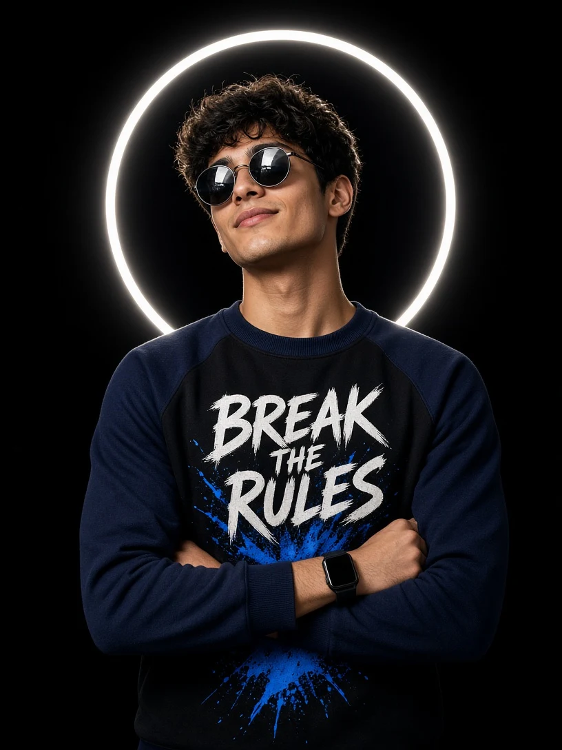 Boy Neon Ring Light Profile