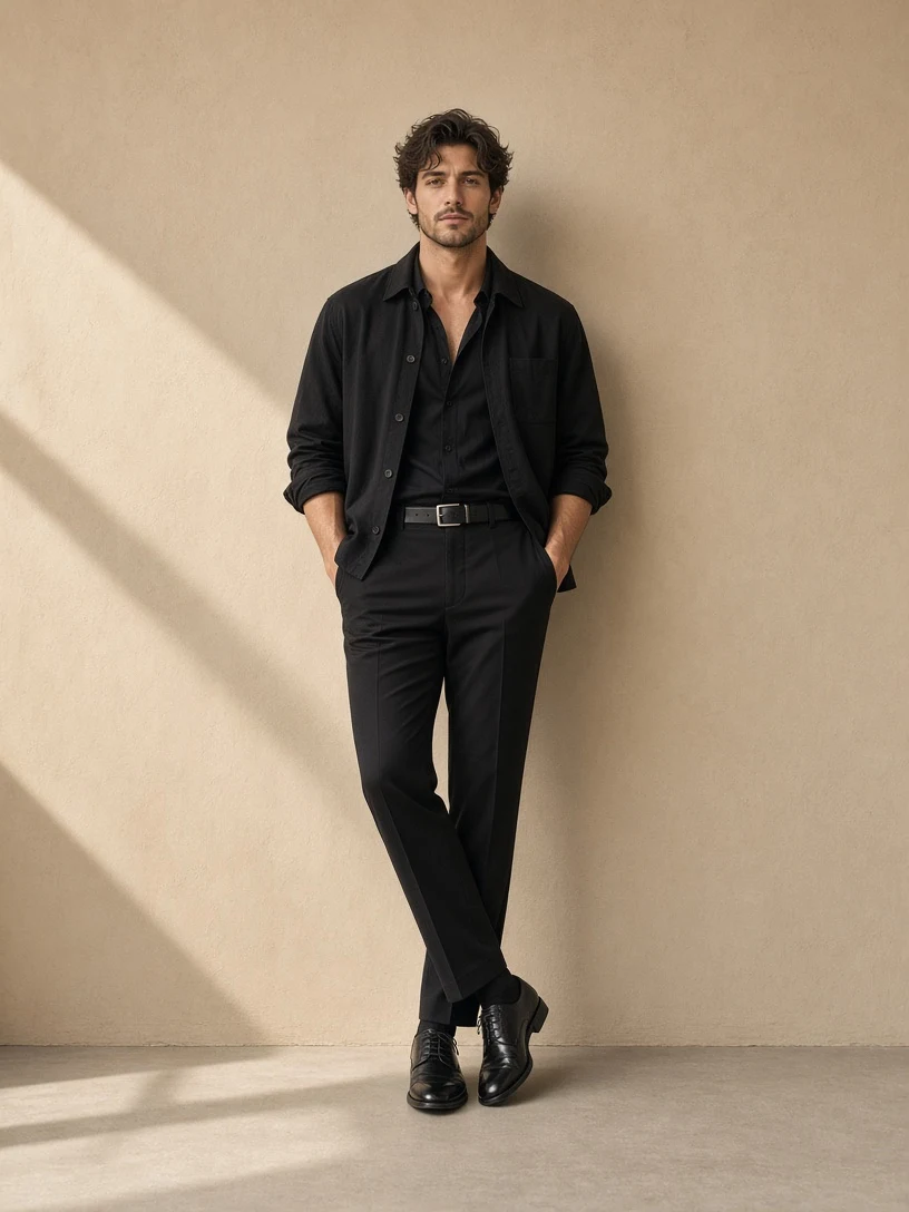 Minimalist Men's Fashion Portrait
