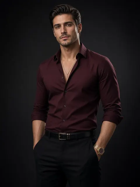 The Maroon Button-Down