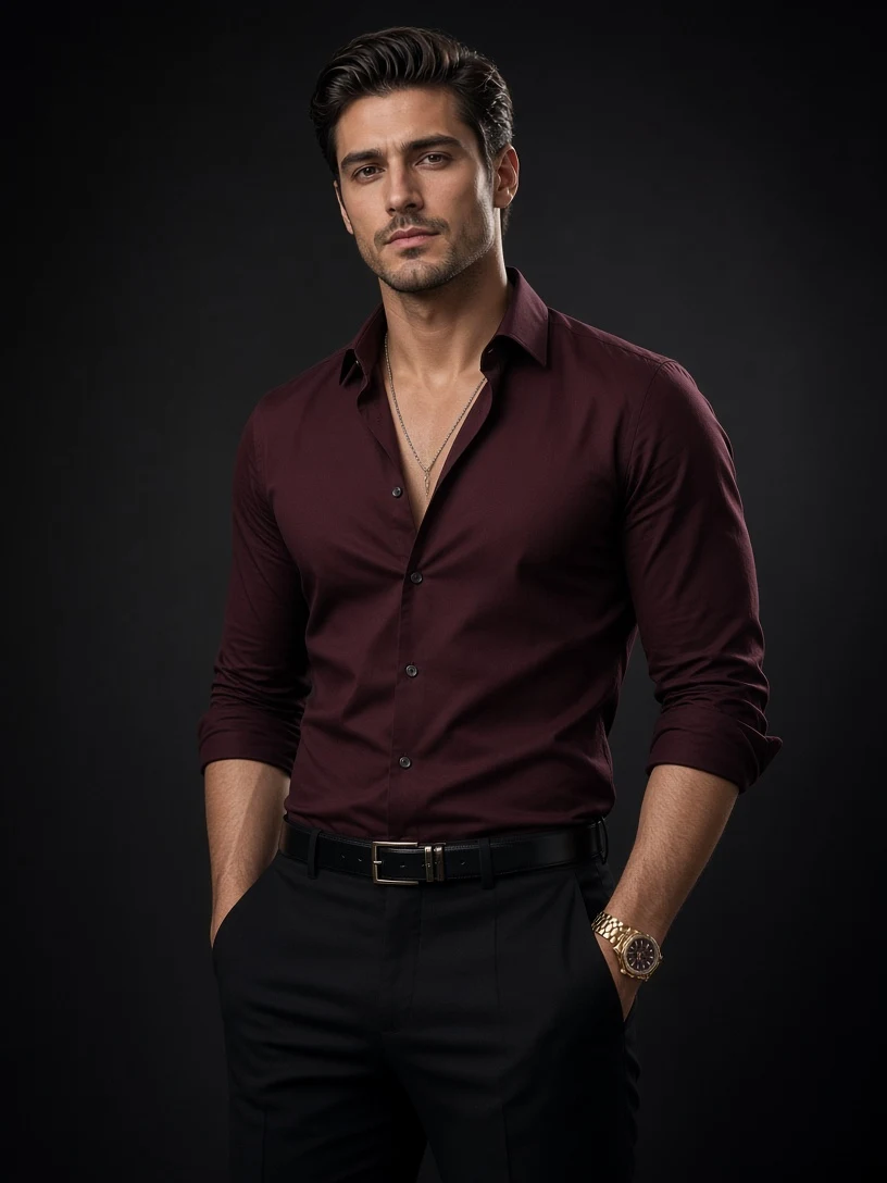 The Maroon Button-Down