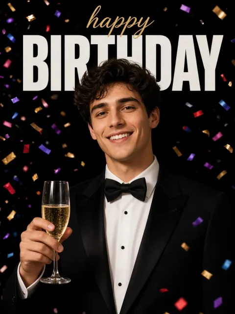 A Dapper Birthday Toast