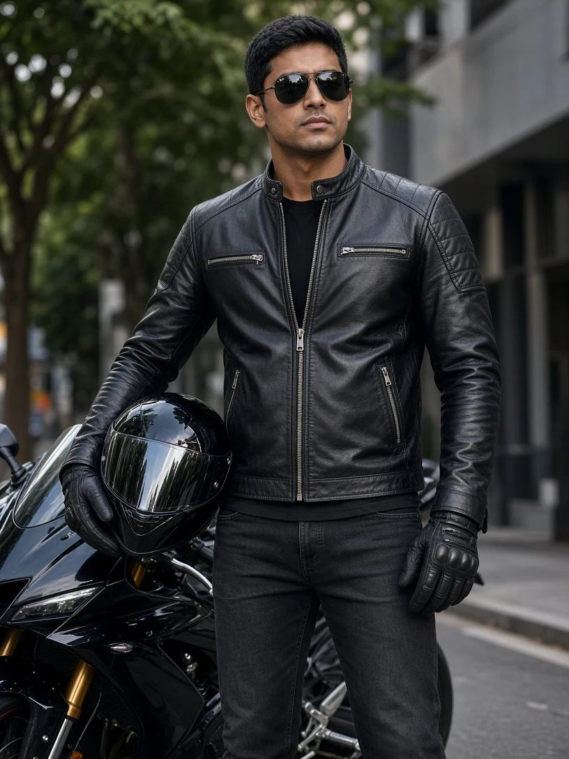 Urban Biker Portrait