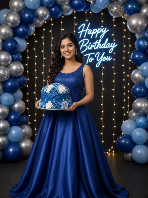 Blue-Themed Birthday Celebration