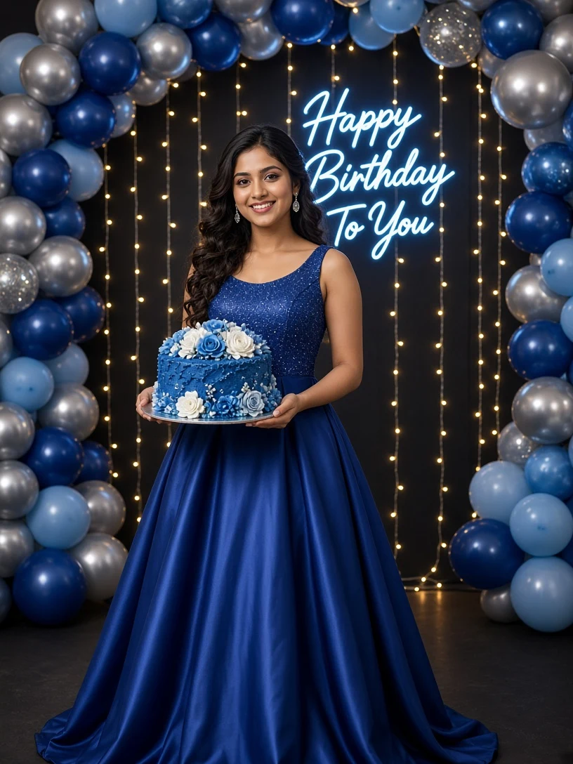 Blue-Themed Birthday Celebration