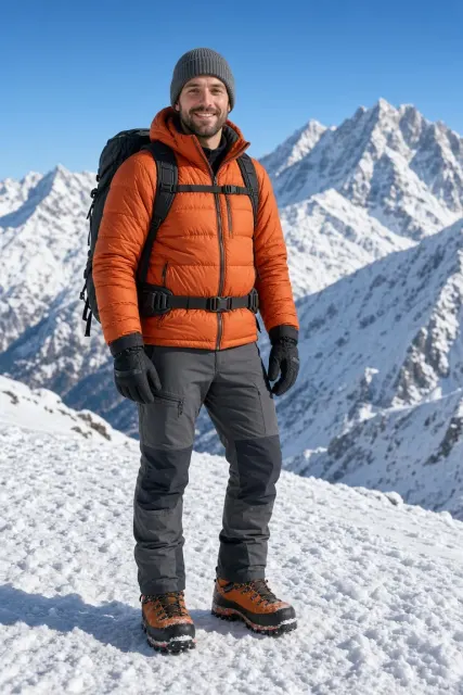 Winter Trekker in the Alps