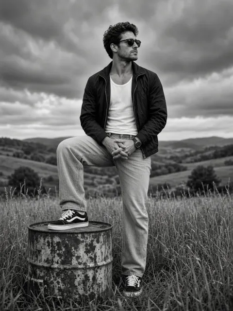 Vintage Casual Portrait