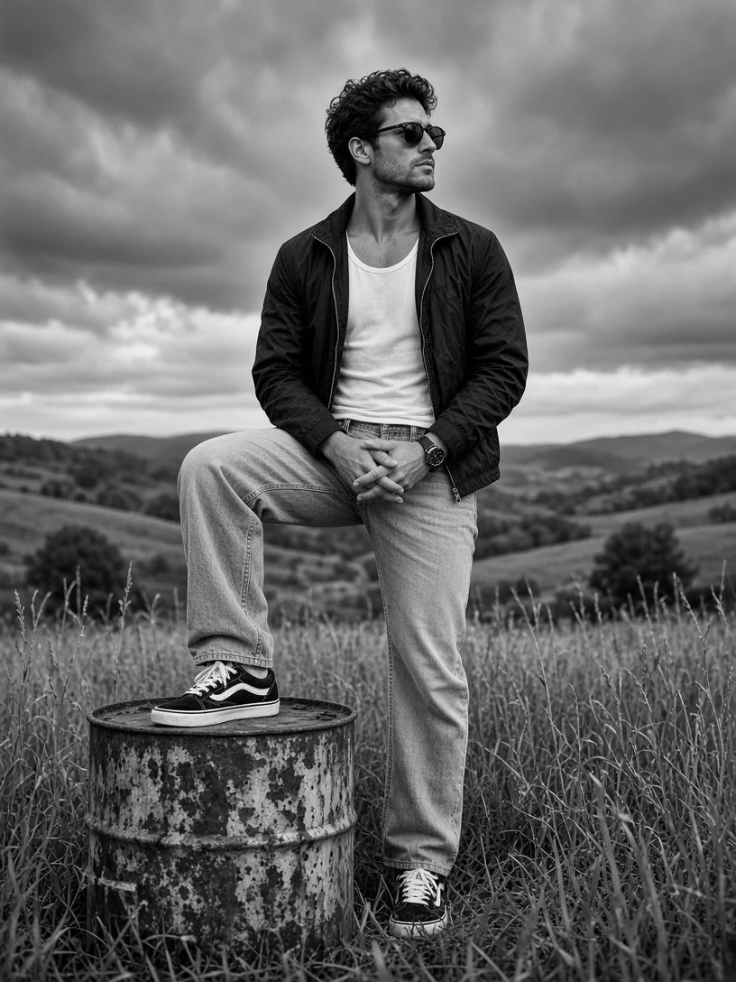Vintage Casual Portrait