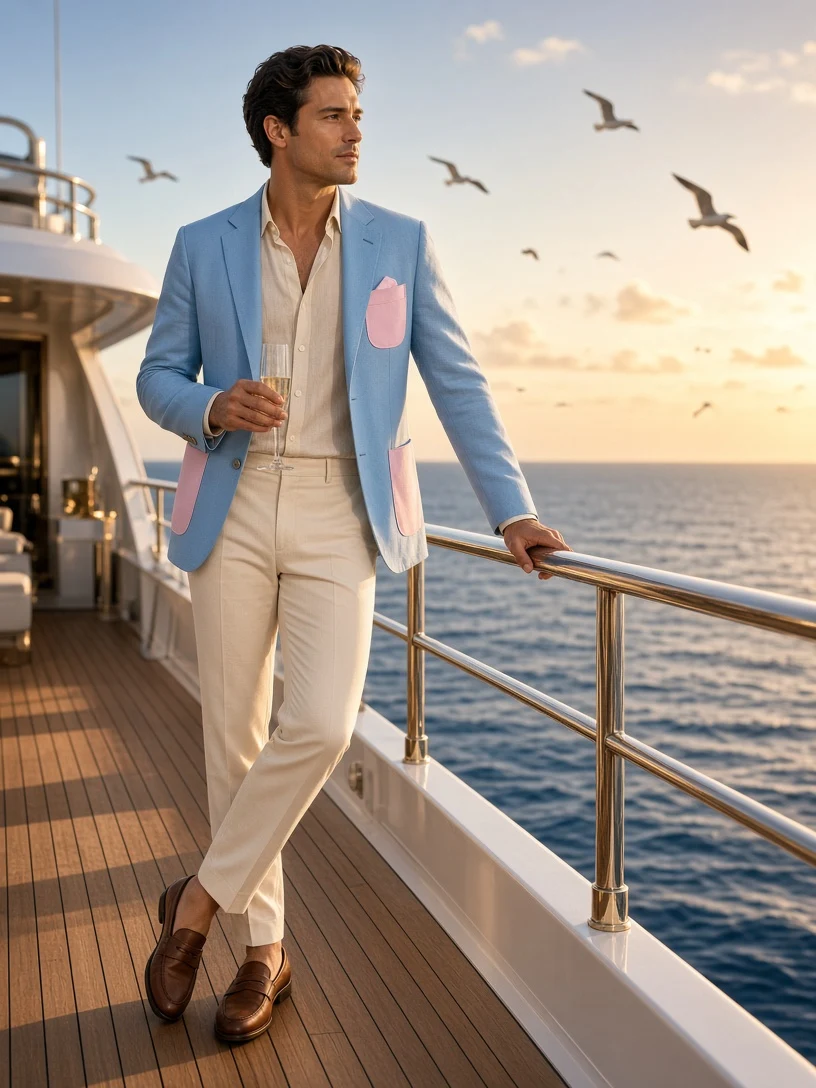 Golden Hour on the Yacht Deck