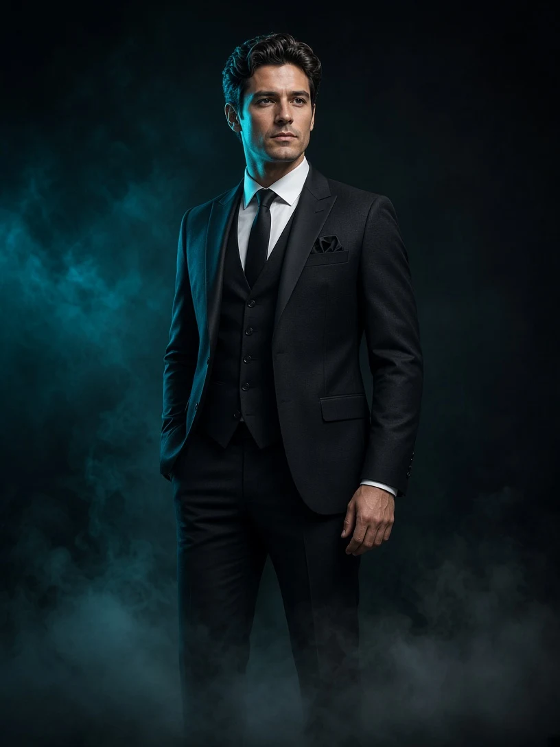 Dark and Moody Men's Fashion Portrait