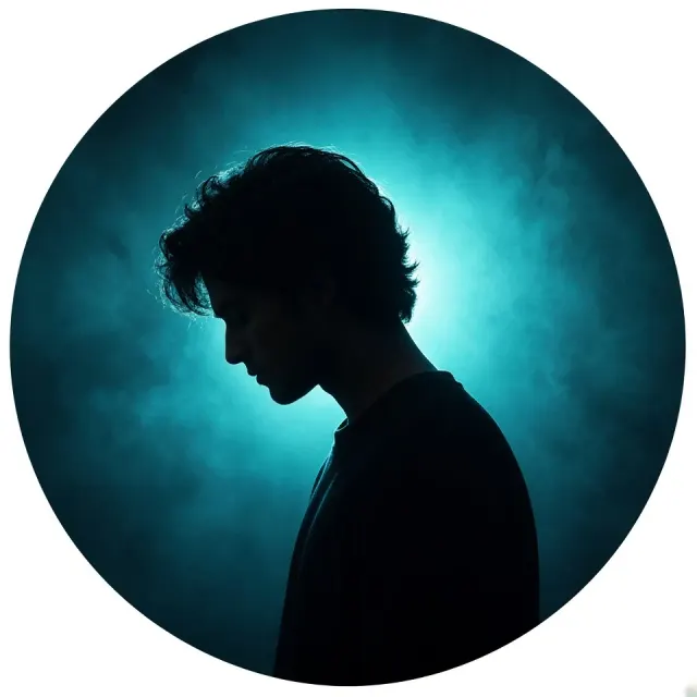 Cinematic Silhouette Profile Picture AI Prompt