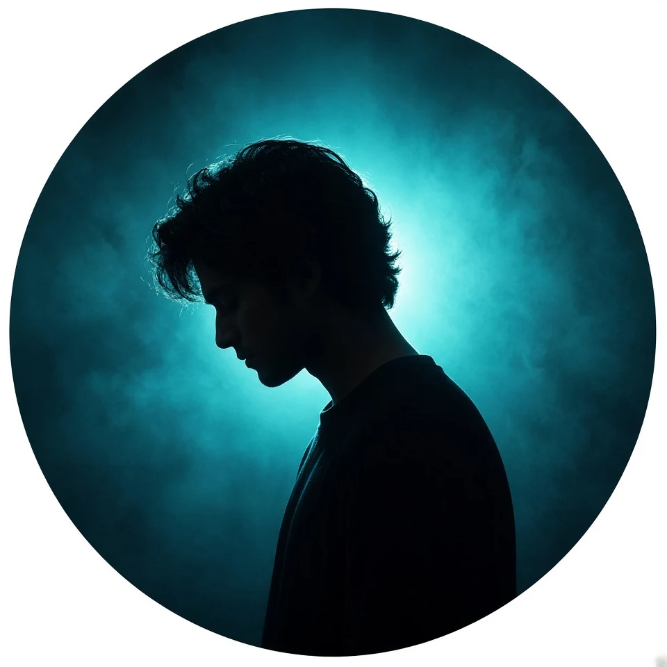 Cinematic Silhouette Profile Picture AI Prompt