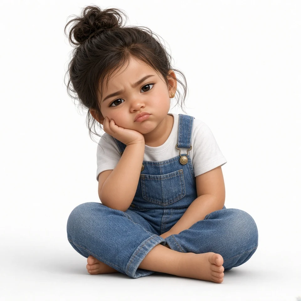 Grumpy Toddler Girl