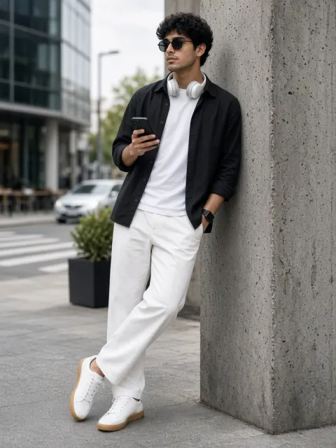 Urban Street Style Men's Outfit AI Prompt