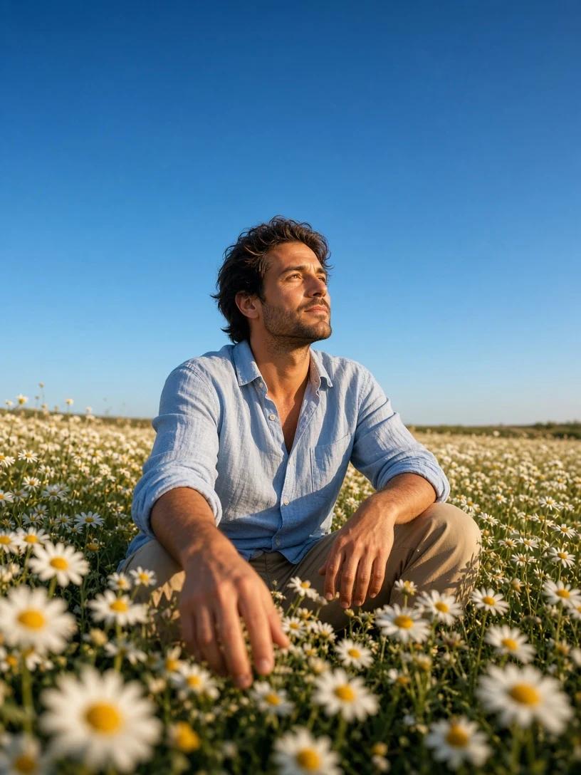 Portrait in the Spring Meadow