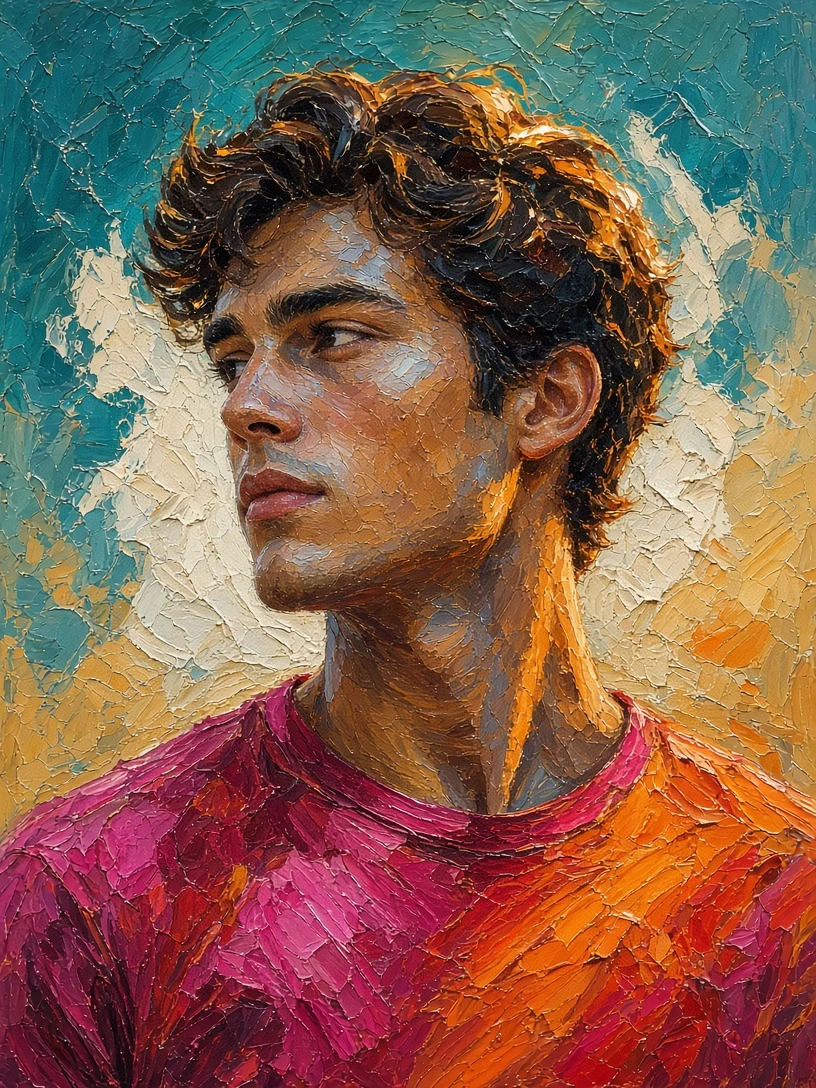 Impasto Portrait