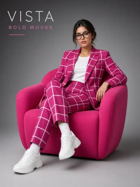 The Pink Plaid Power Suit