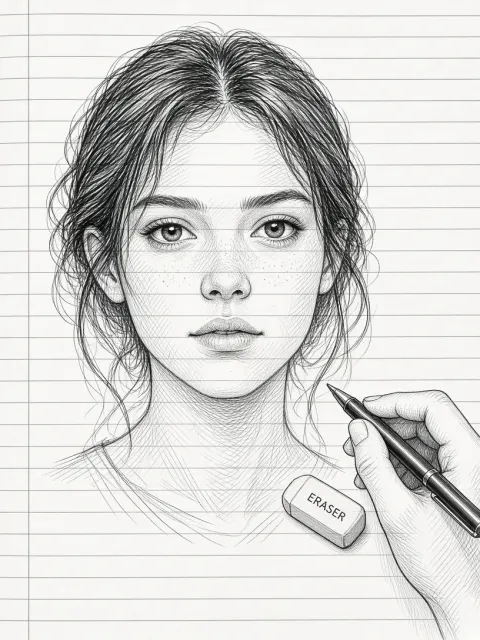 The Lined Notebook Portrait
