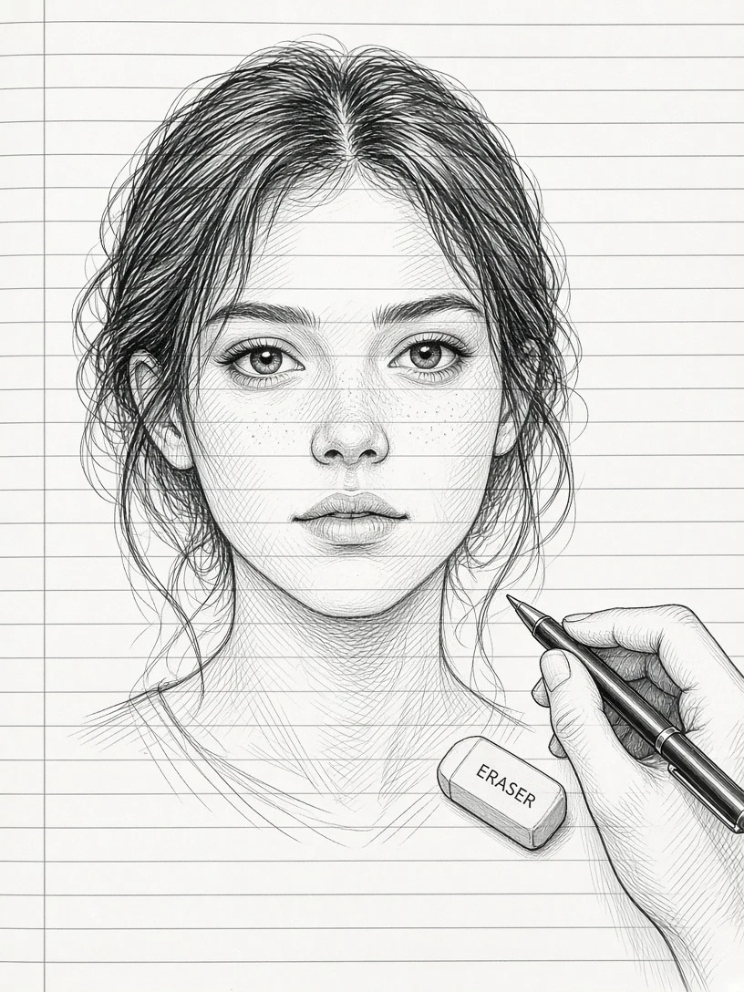 The Lined Notebook Portrait