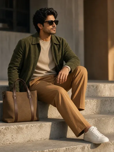 Smart Casual Men's Street Style Look
