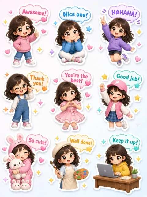 Chibi Girl Expression Pack